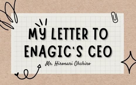 My Letter To Enagic CEO Mr Hironari Ohshiro